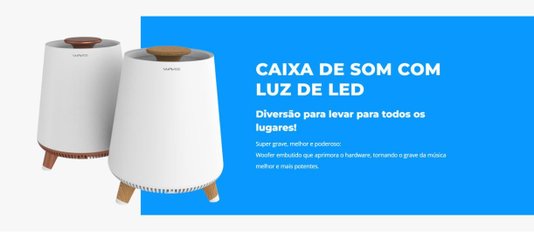 CAIXA ACUSTICA SMART BT LUMI ACAB COBRE WAVEONE