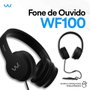 FONE DE OUVIDO WAVEONE WF100 PRETO, C/MIC